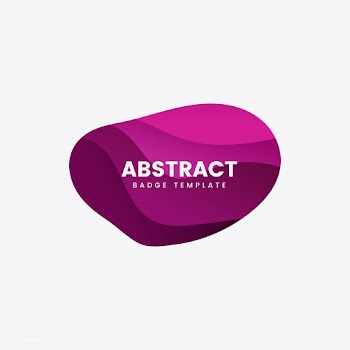 Abstract badge design in pink | Free stock vector - 463183