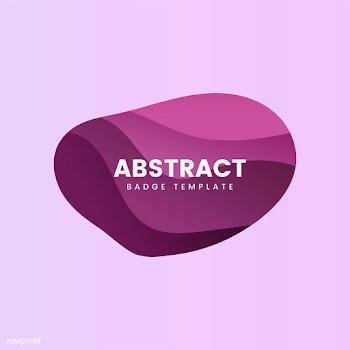 Abstract badge design in pink | Free stock vector - 463199