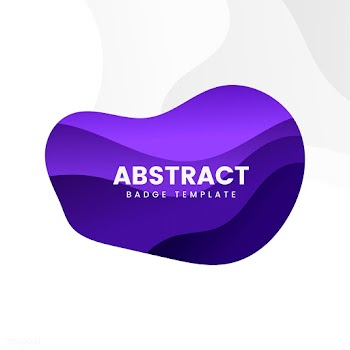 Abstract badge design in purple | Free stock vector - 463236