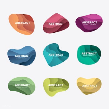 Abstract badge design vector set | Free stock vector - 463186