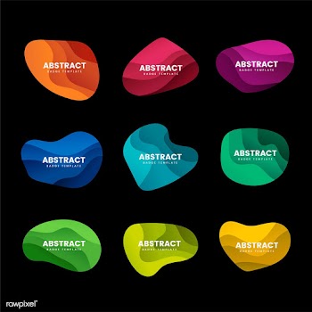Abstract badge design vector set | Free stock vector - 463196