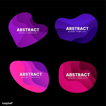 Abstract badge design vector set | Free stock vector - 463203