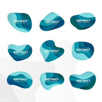 Abstract badge design vector set | Free stock vector - 463221