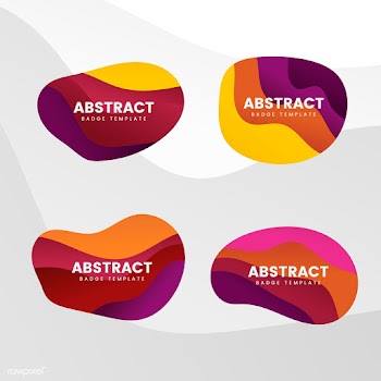 Abstract badge design vector set | Free stock vector - 463232