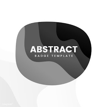Abstract badge template in black | Free stock vector - 463190