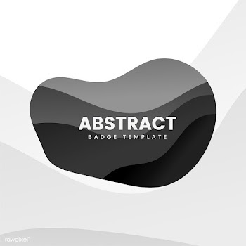 Abstract badge template in black | Free stock vector - 463257