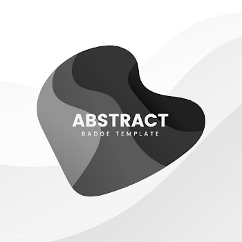 Abstract badge template in black | Free stock vector - 463260