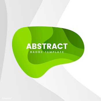 Abstract badge template in green | Free stock vector - 463179