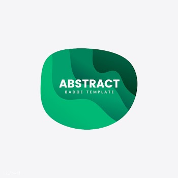 Abstract badge template in green | Free stock vector - 463185