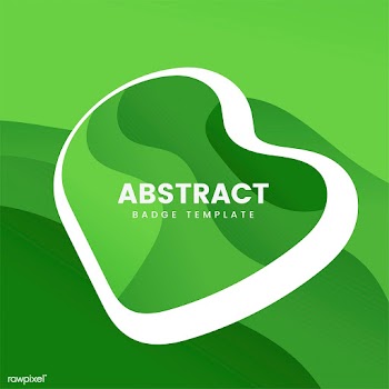 Abstract badge template in green | Free stock vector - 463207