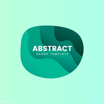 Abstract badge template in green | Free stock vector - 463209