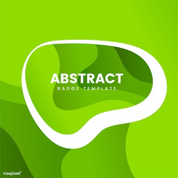 Abstract badge template in green | Free stock vector - 463212