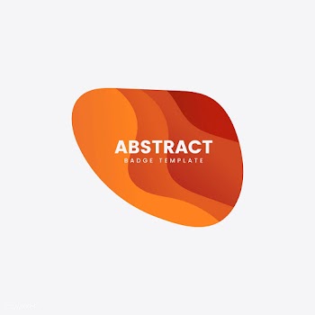 Abstract badge template in orange | Free stock vector - 463180
