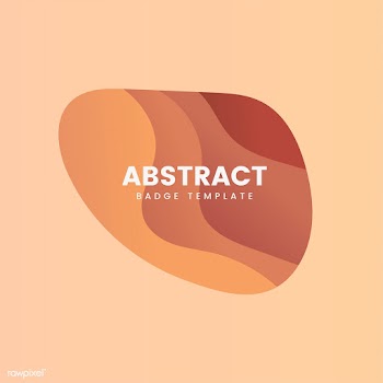 Abstract badge template in orange | Free stock vector - 463195