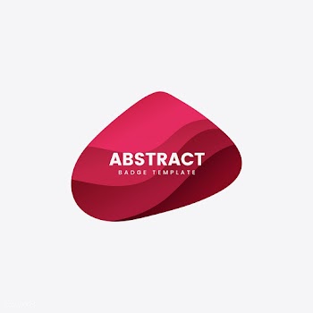 Abstract badge template in red | Free stock vector - 463181