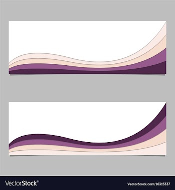 Abstract banner background from wave stripe vector image