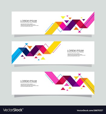 Abstract banner background modern design vector image