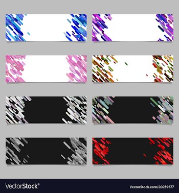 Abstract banner background template design set vector image