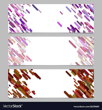 Abstract banner background template design set vector image
