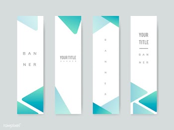 Abstract banner illustration set | Free stock vector - 579509