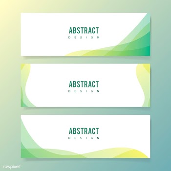 Abstract banner illustration set | Free stock vector - 579525