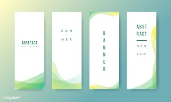 Abstract banner illustration set | Free stock vector - 579528