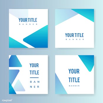 Abstract banner illustration set | Free stock vector - 579529