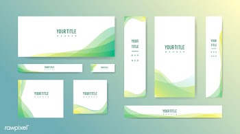 Abstract banner illustration set | Free stock vector - 579537
