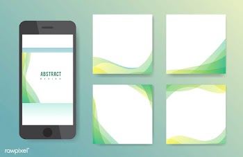 Abstract banner illustration set | Free stock vector - 579544