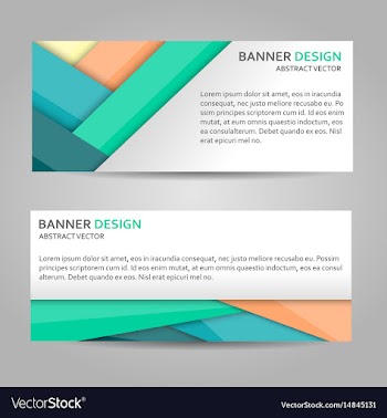 abstract banner line design