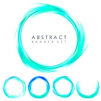 Abstract banner set in blue | Free stock vector - 484116