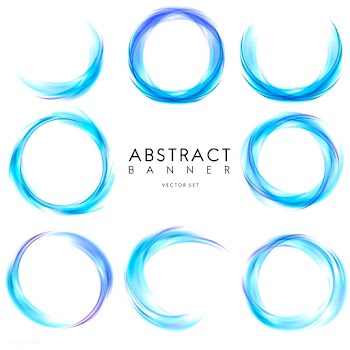 Abstract banner set in blue | Free stock vector - 484119