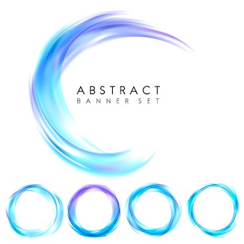 Abstract banner set in blue | Free stock vector - 484121