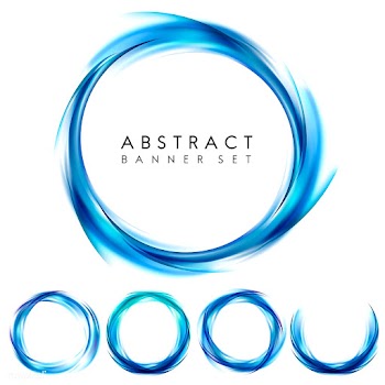 Abstract banner set in blue | Free stock vector - 484144