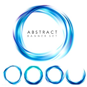 Abstract banner set in blue | Free stock vector - 484155