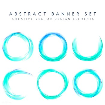Abstract banner set in blue | Free stock vector - 484160