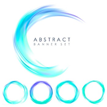 Abstract banner set in blue | Free stock vector - 484161