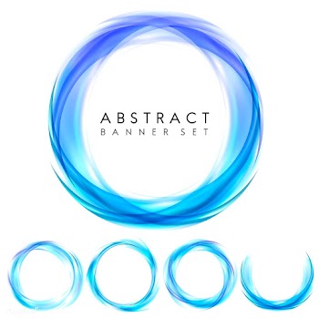Abstract banner set in blue | Free stock vector - 484176