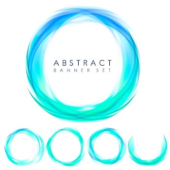 Abstract banner set in blue | Free stock vector - 484209