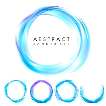 Abstract banner set in blue | Free stock vector - 484240