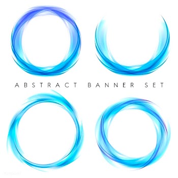 Abstract banner set in blue | Free stock vector - 484255