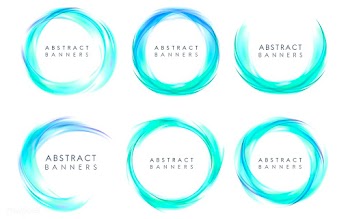 Abstract banner set in blue | Free stock vector - 484266