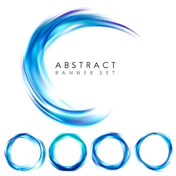 Abstract banner set in blue | Free stock vector - 484270