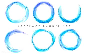 Abstract banner set in blue | Free stock vector - 484289