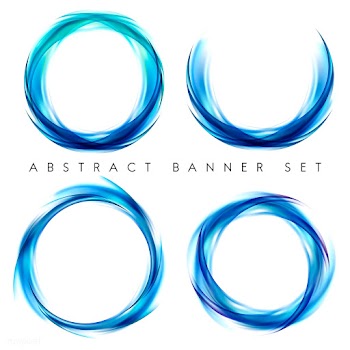 Abstract banner set in blue | Free stock vector - 484297