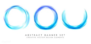 Abstract banner set in blue | Free stock vector - 484319