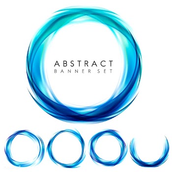 Abstract banner set in blue | Free stock vector - 484325