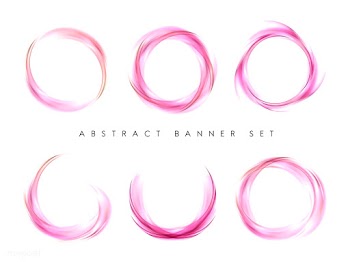 Abstract banner set in pink | Free stock vector - 484135