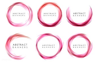 Abstract banner set in pink | Free stock vector - 484173