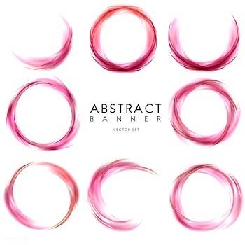 Abstract banner set in pink | Free stock vector - 484192